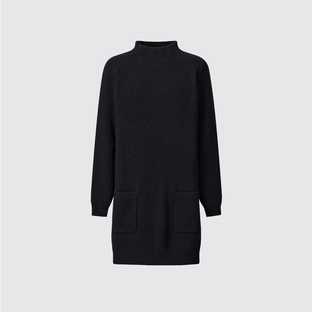 Uniqlo Soft Acrylic-Wool Blend Sweater with Pockets NWOT